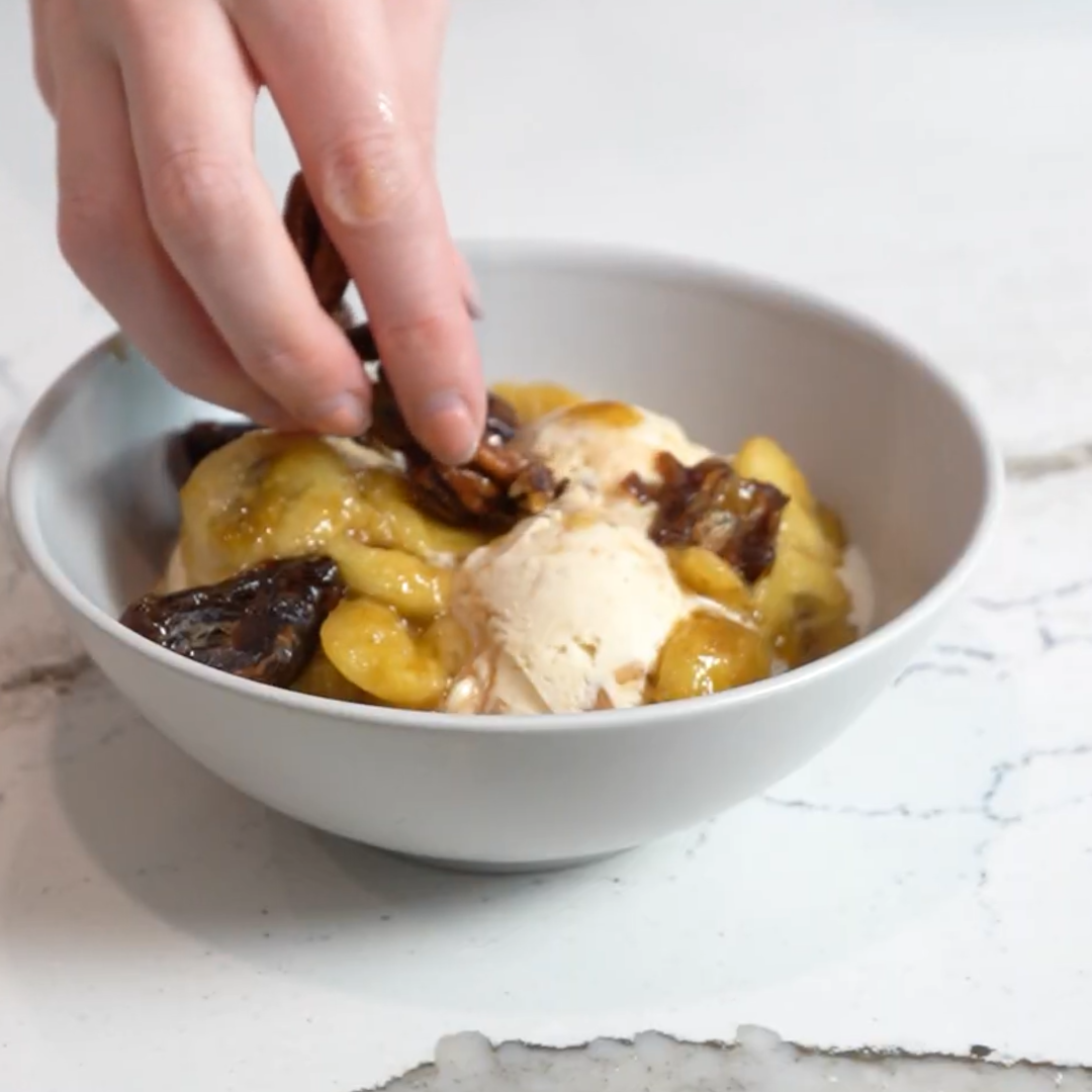 Caramelized Banana and Date Ice Cream Topping Recipe