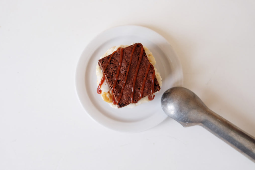 Try This At Home: Vegan + GF Brownie Ice Cream Sammies