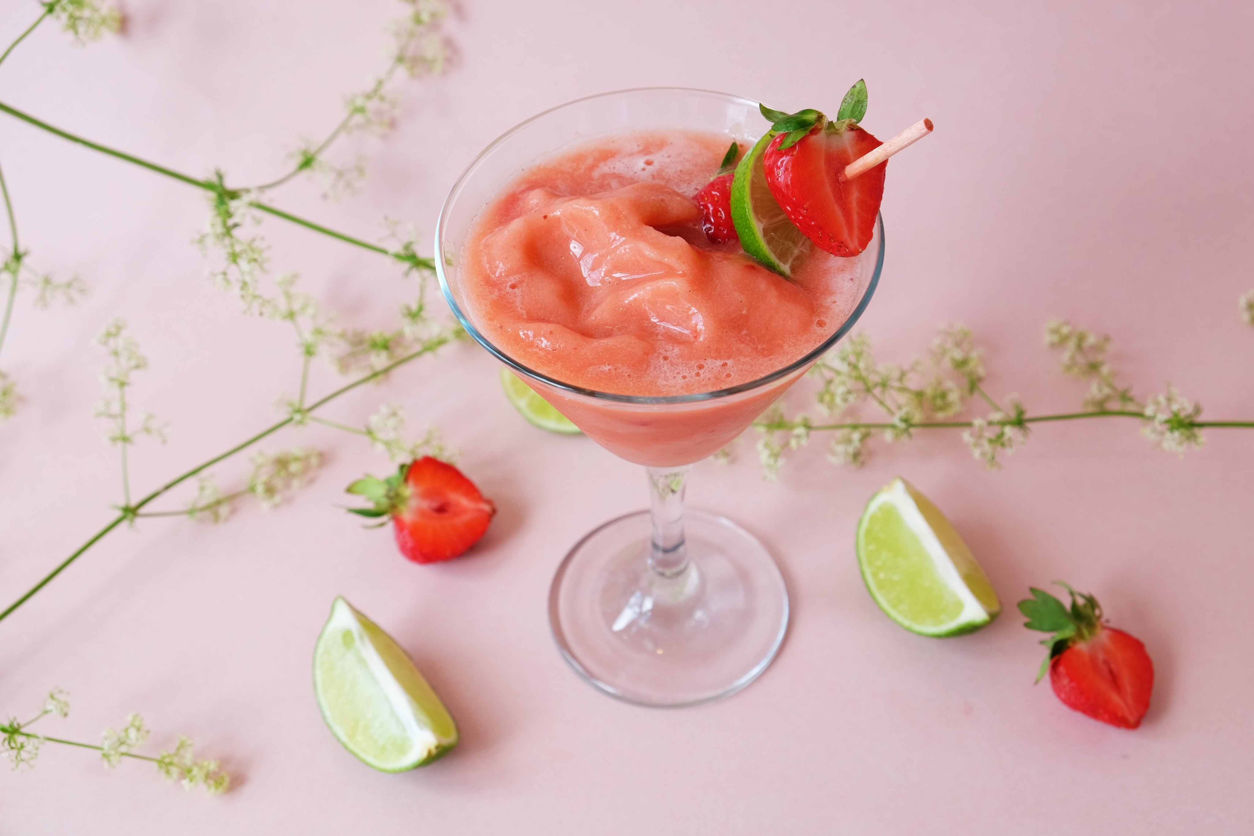 Wicked Wednesday: Roasted Strawberry Rhubarb Daiquiri