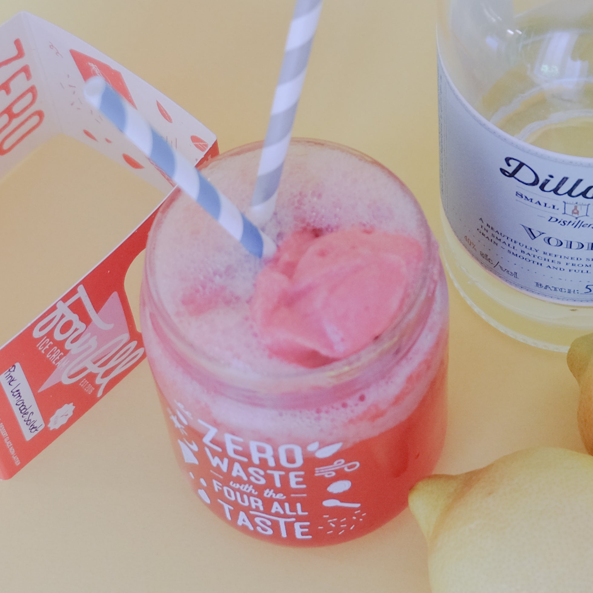 Wicked Wednesday: Pink Lemonade Vodka Float