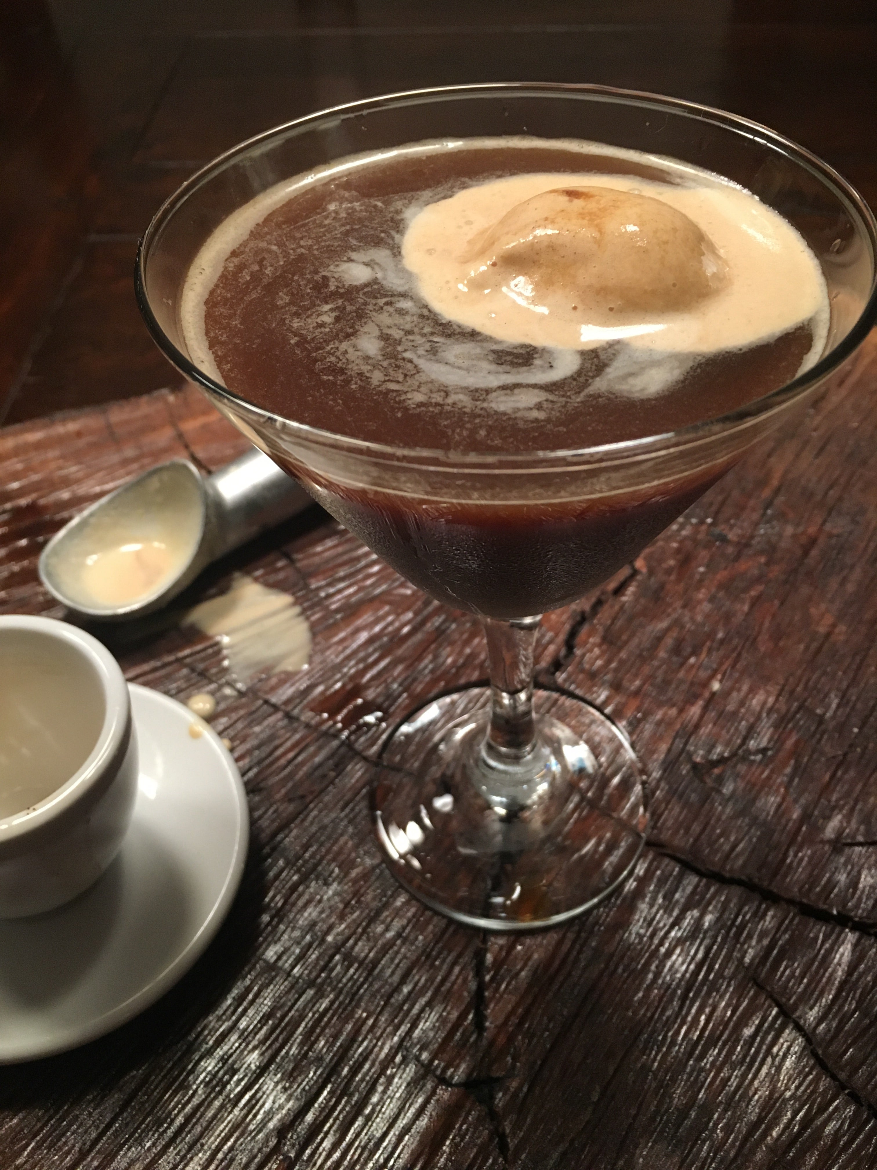 four all ice cream affogato martini