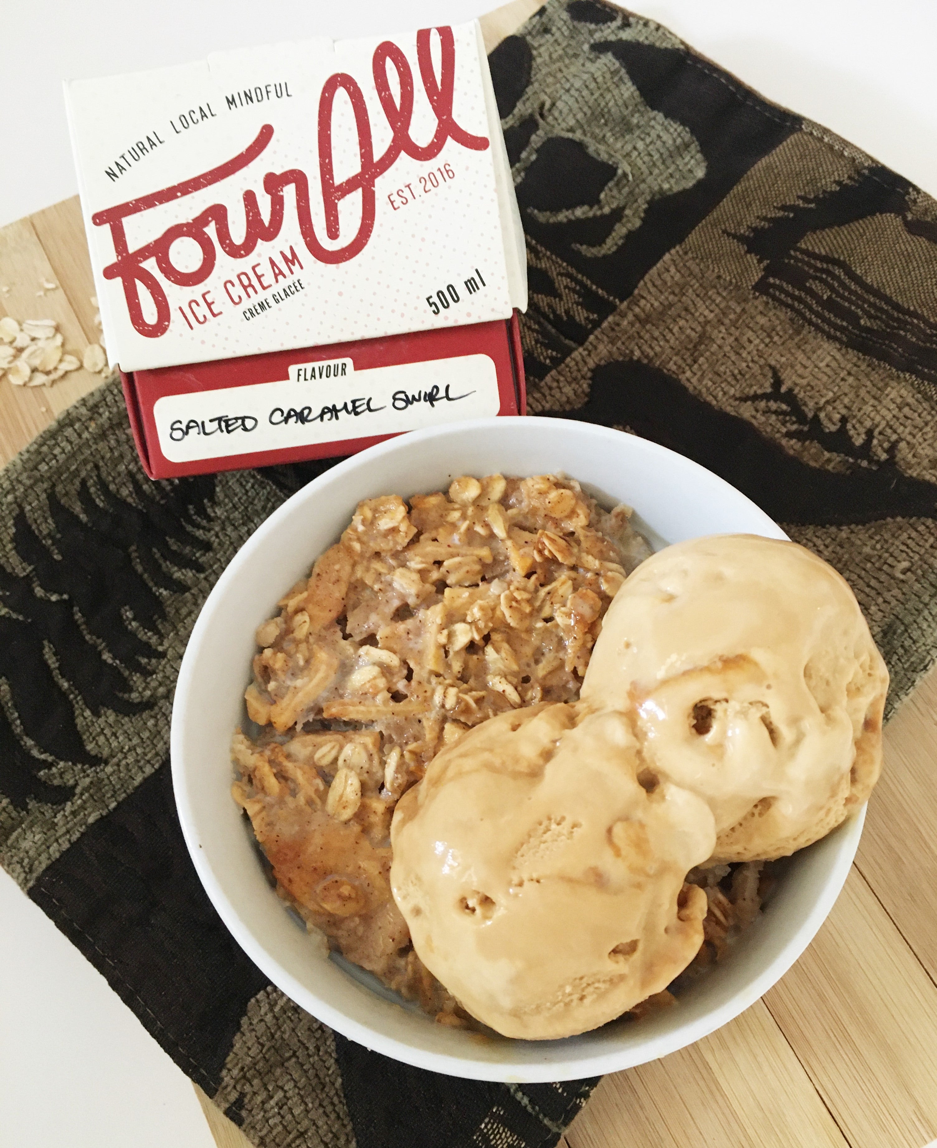 Tasty Tip: Apple Pie Oatmeal & Salted Caramel Swirl