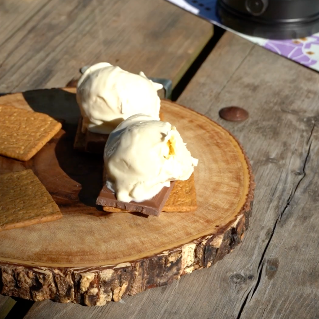 Toasted Marshmallow Ice Cream S'Mores