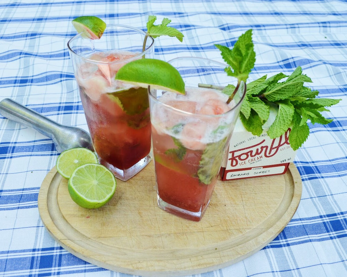 Wicked Wednesday: Rhubarb Mojitos!