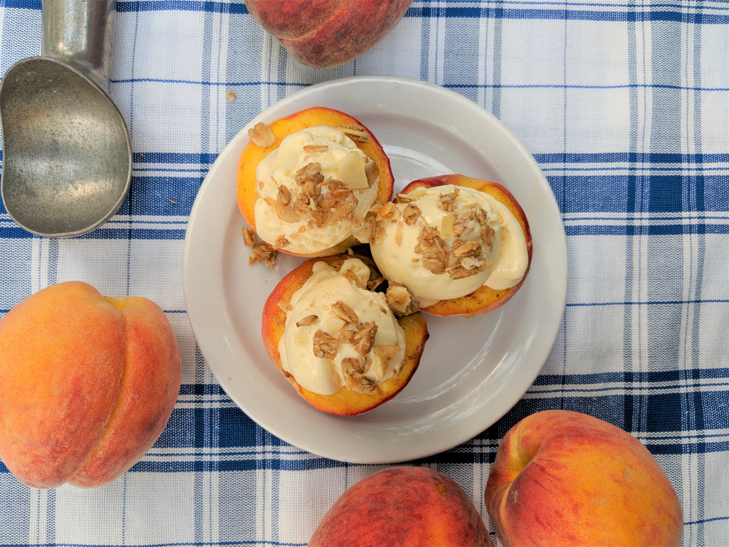 Try This At Home: Ice Cream Peach Poppers