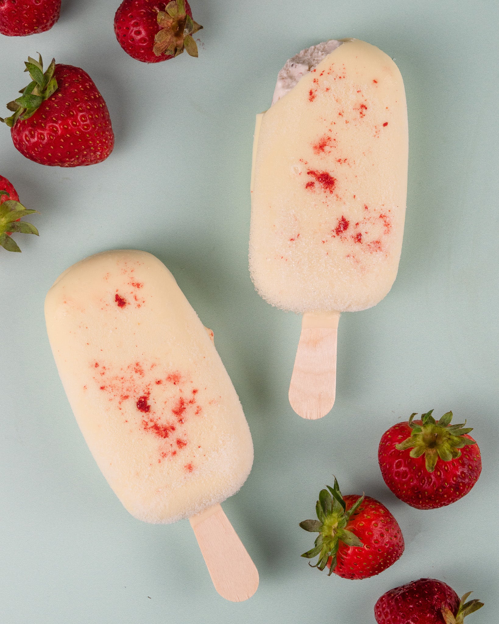 Strawberries & Cream Ice Cream Bar