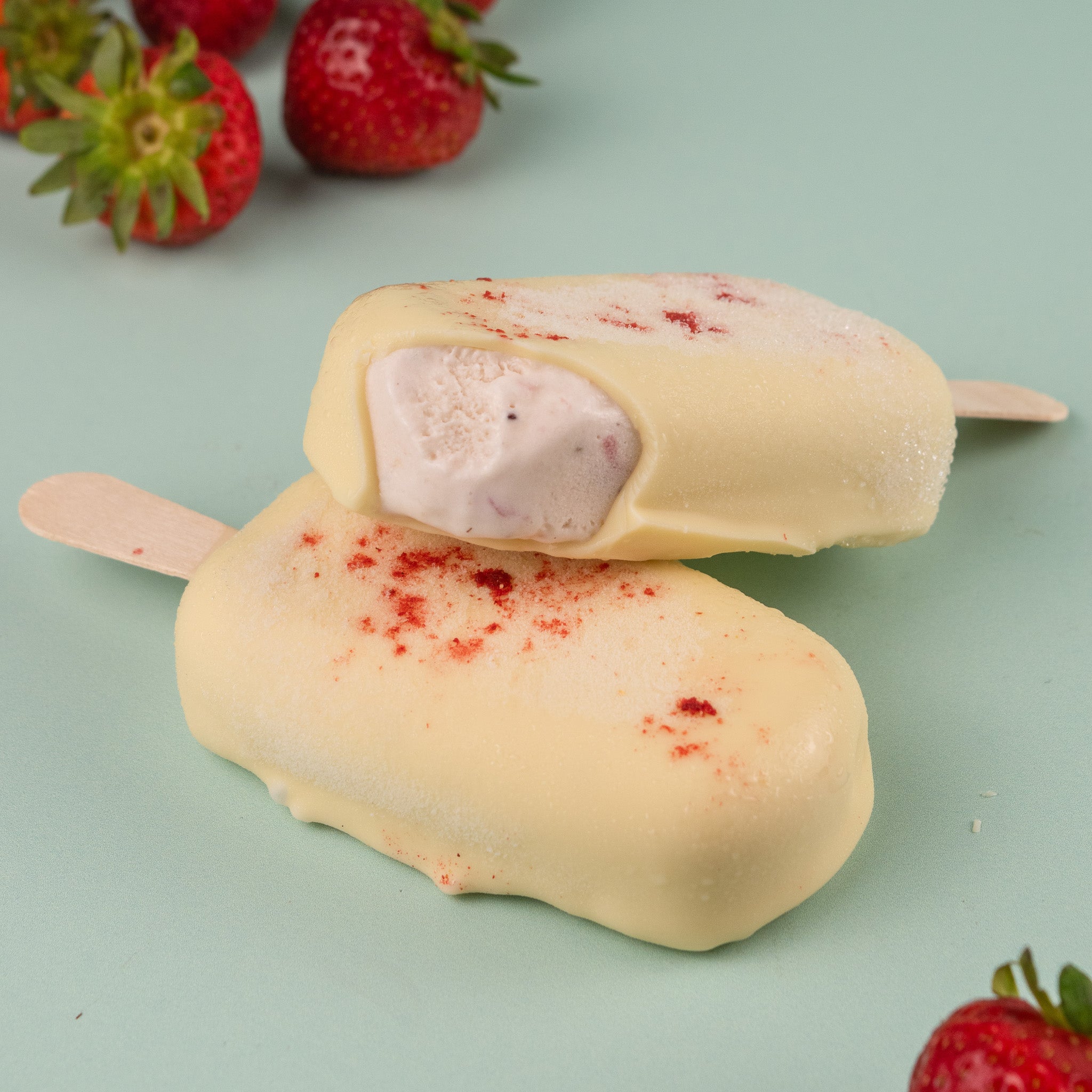 Strawberries & Cream Ice Cream Bar