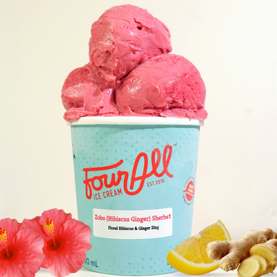 Zobo (Hibiscus) Sherbet